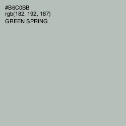 #B6C0BB - Green Spring Color Image